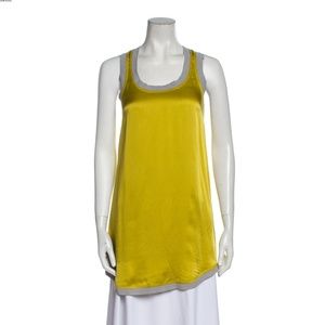 NWOT Haute Hippie Yellow Silk Tunic